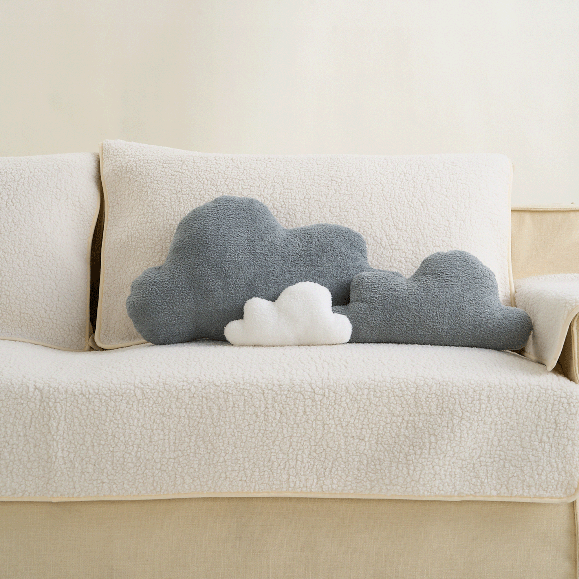 Soft Cloud Shaped Pillow with Plush Texture