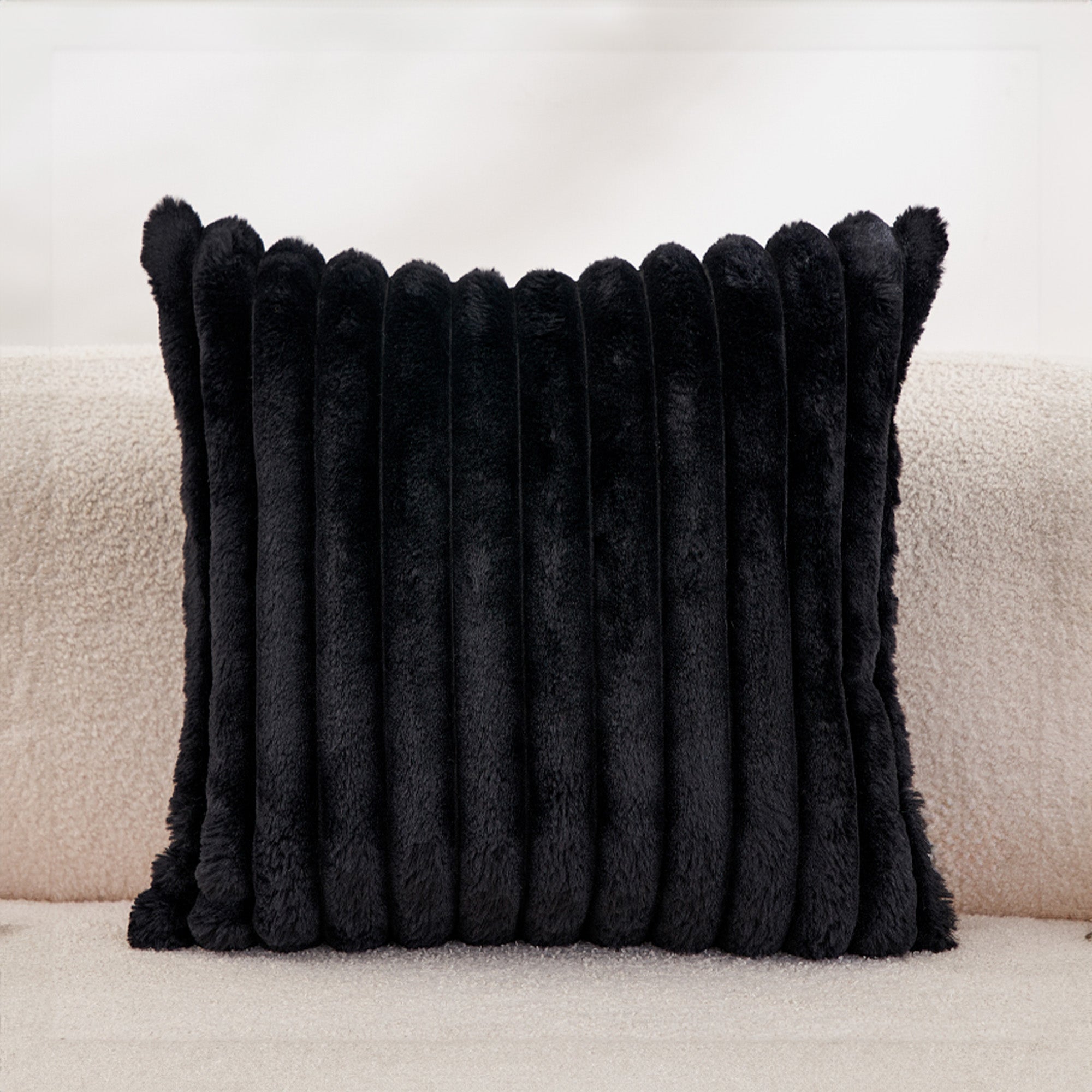 Soft Faux Fur Pillow Cover with Hidden Zipper