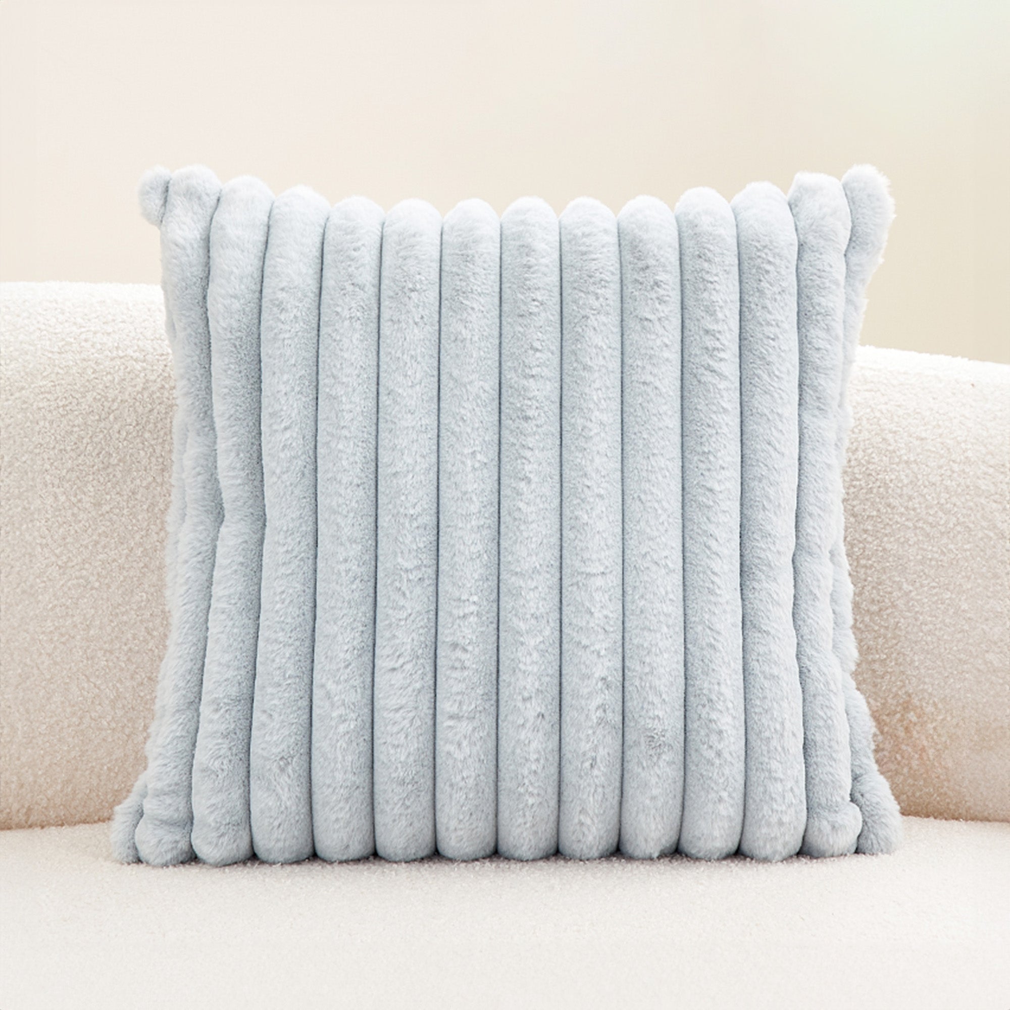 Soft Faux Fur Pillow Cover with Hidden Zipper