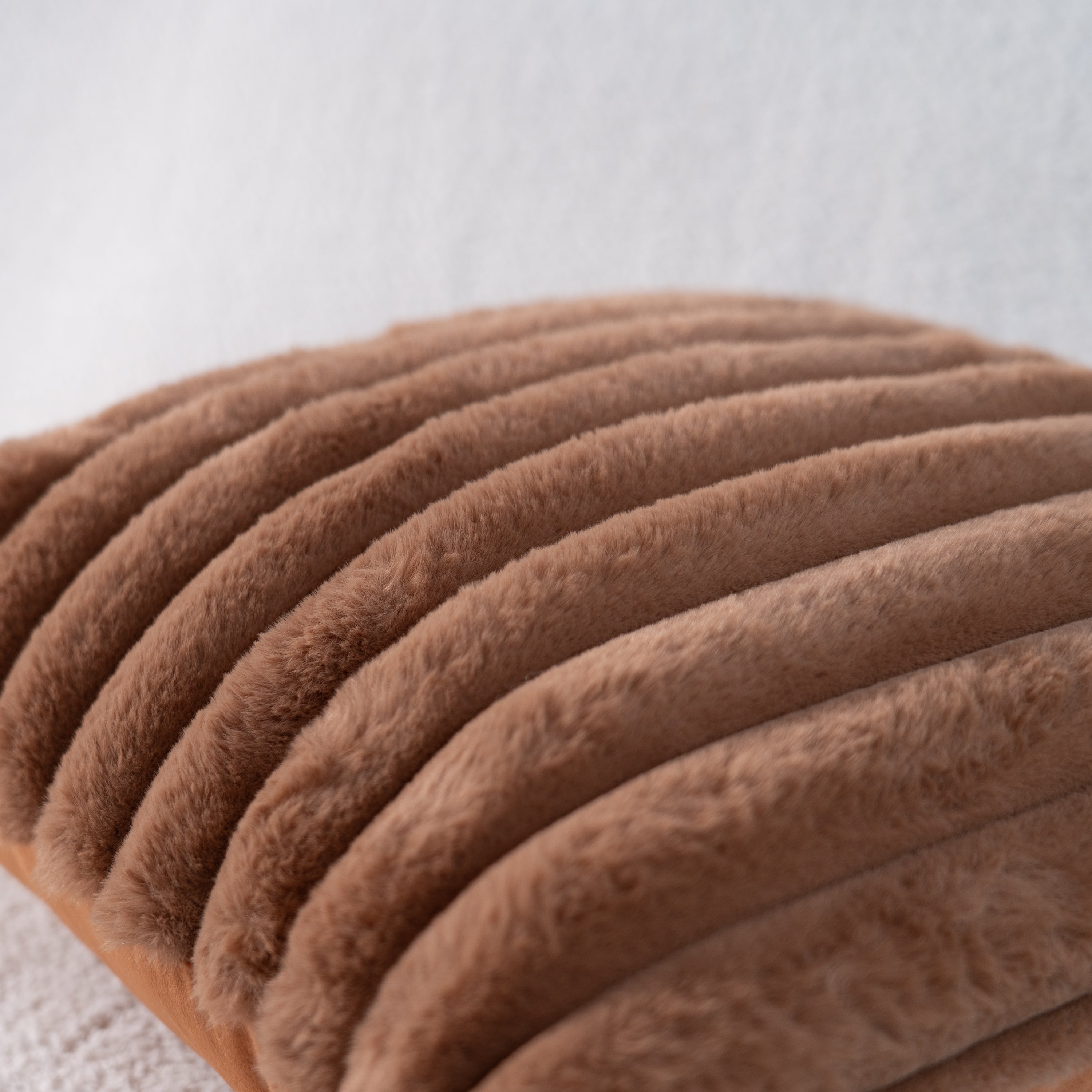 Soft Faux Fur Pillow Cover with Hidden Zipper