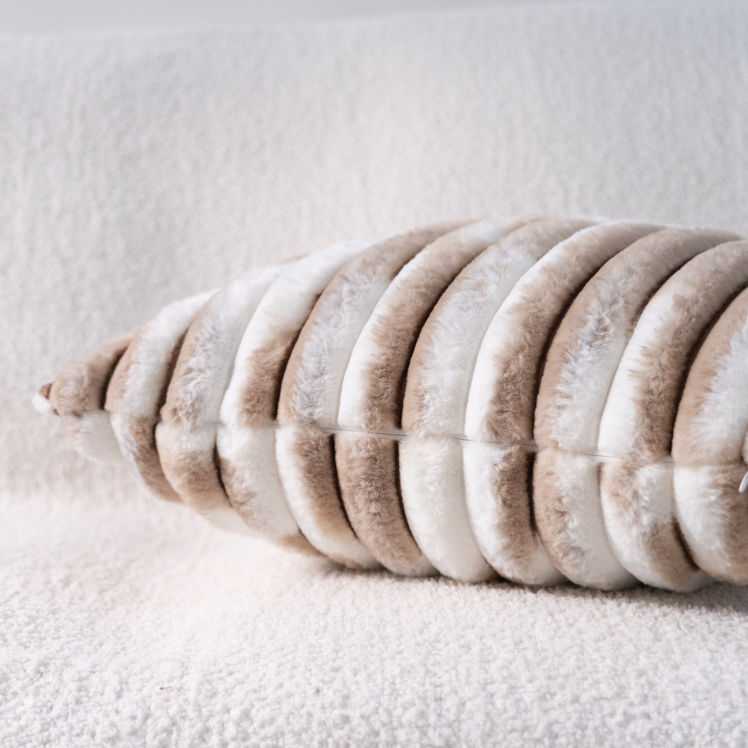 Soft Faux Fur Pillow Cover with Hidden Zipper