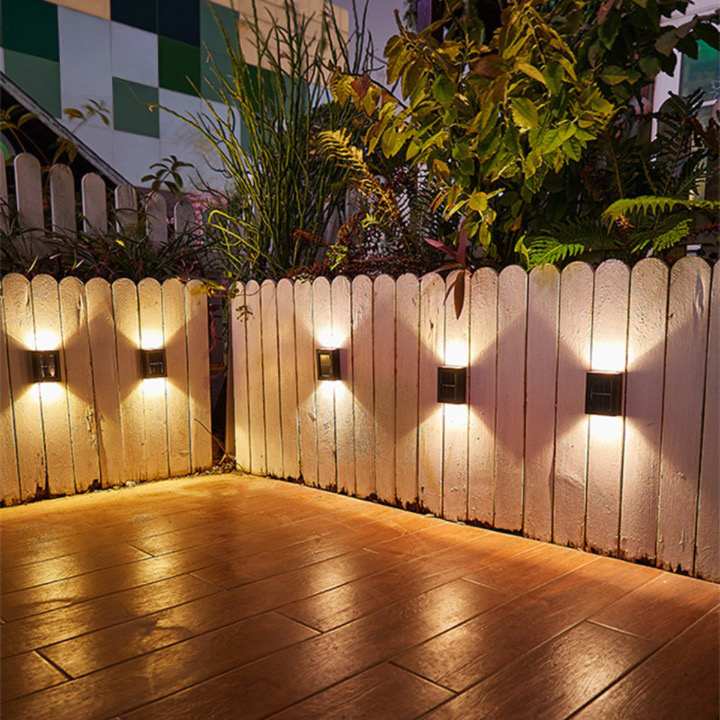 Solar Wall Light with Warm Up-and-Down Glow