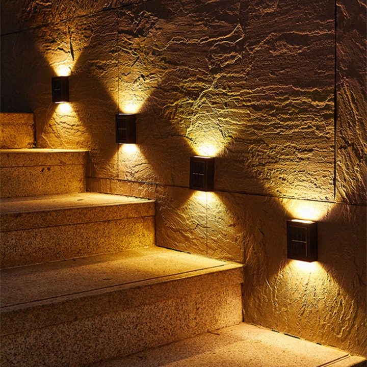 Solar Wall Light with Warm Up-and-Down Glow