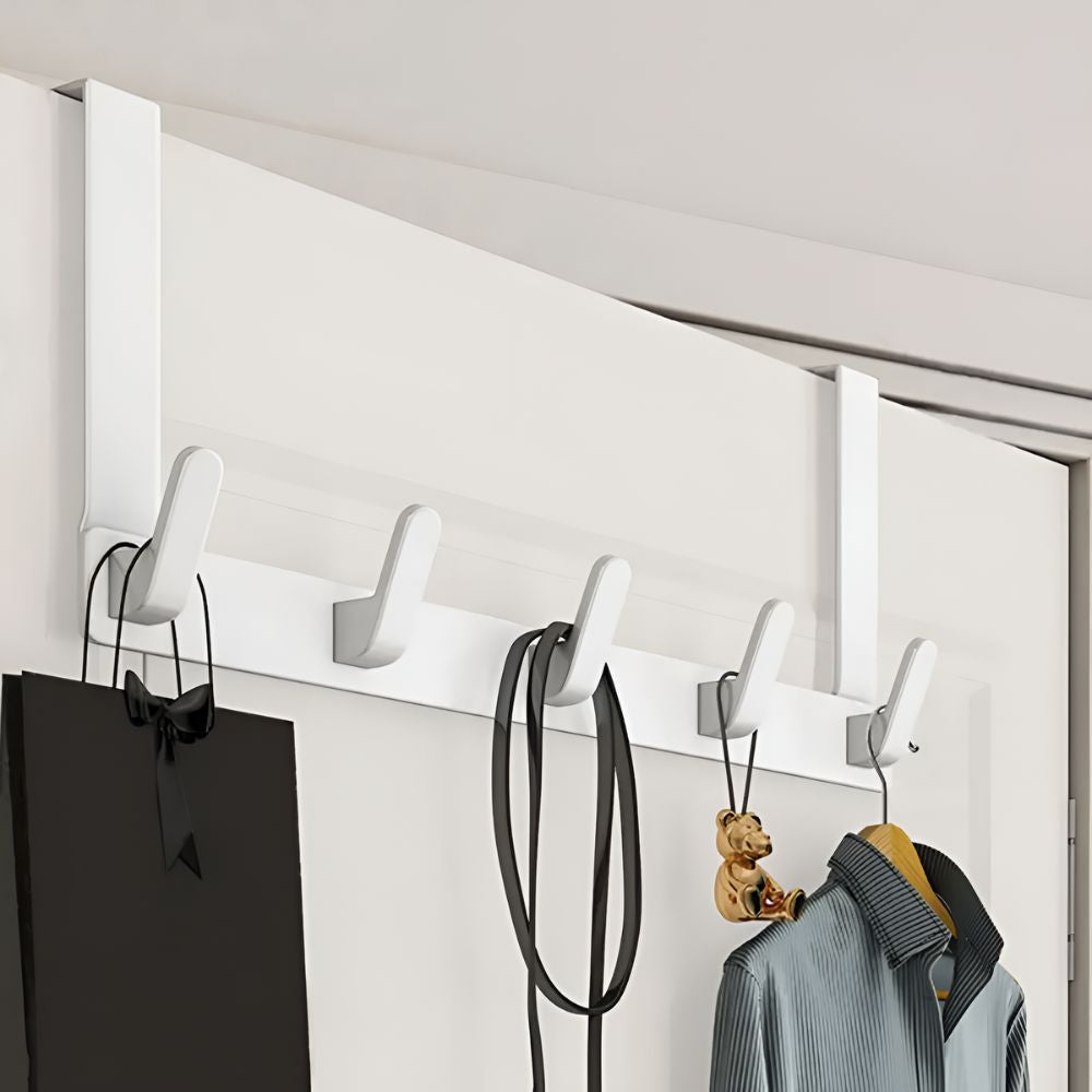 Stainless Door Hang Rack with 5 Hooks