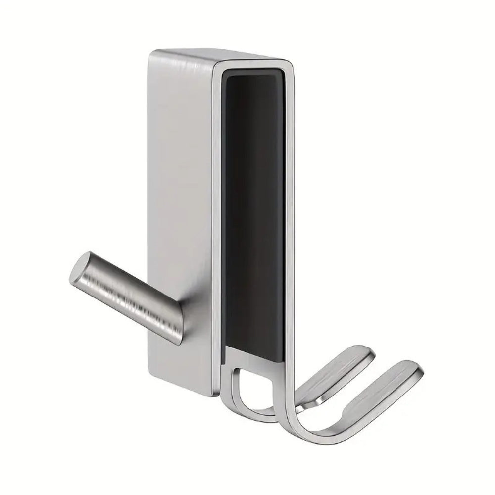 Stainless Steel Over-Door Double Robe Hooks