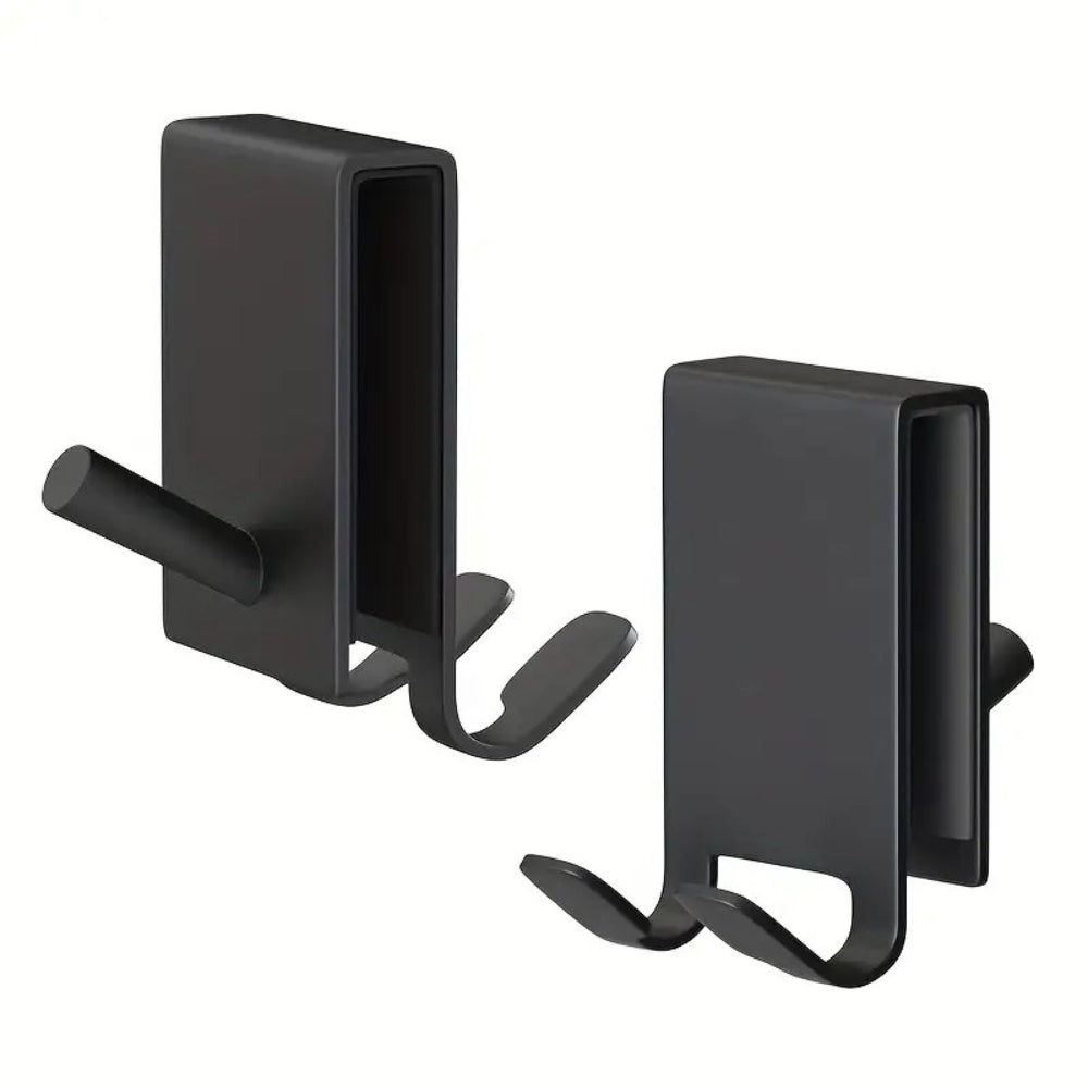 Stainless Steel Over-Door Double Robe Hooks