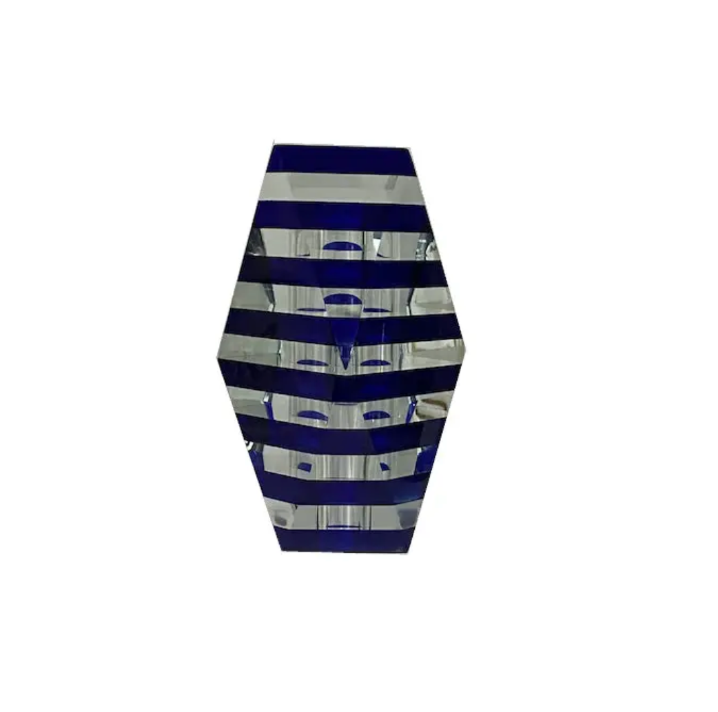 Stripes Glass Vase