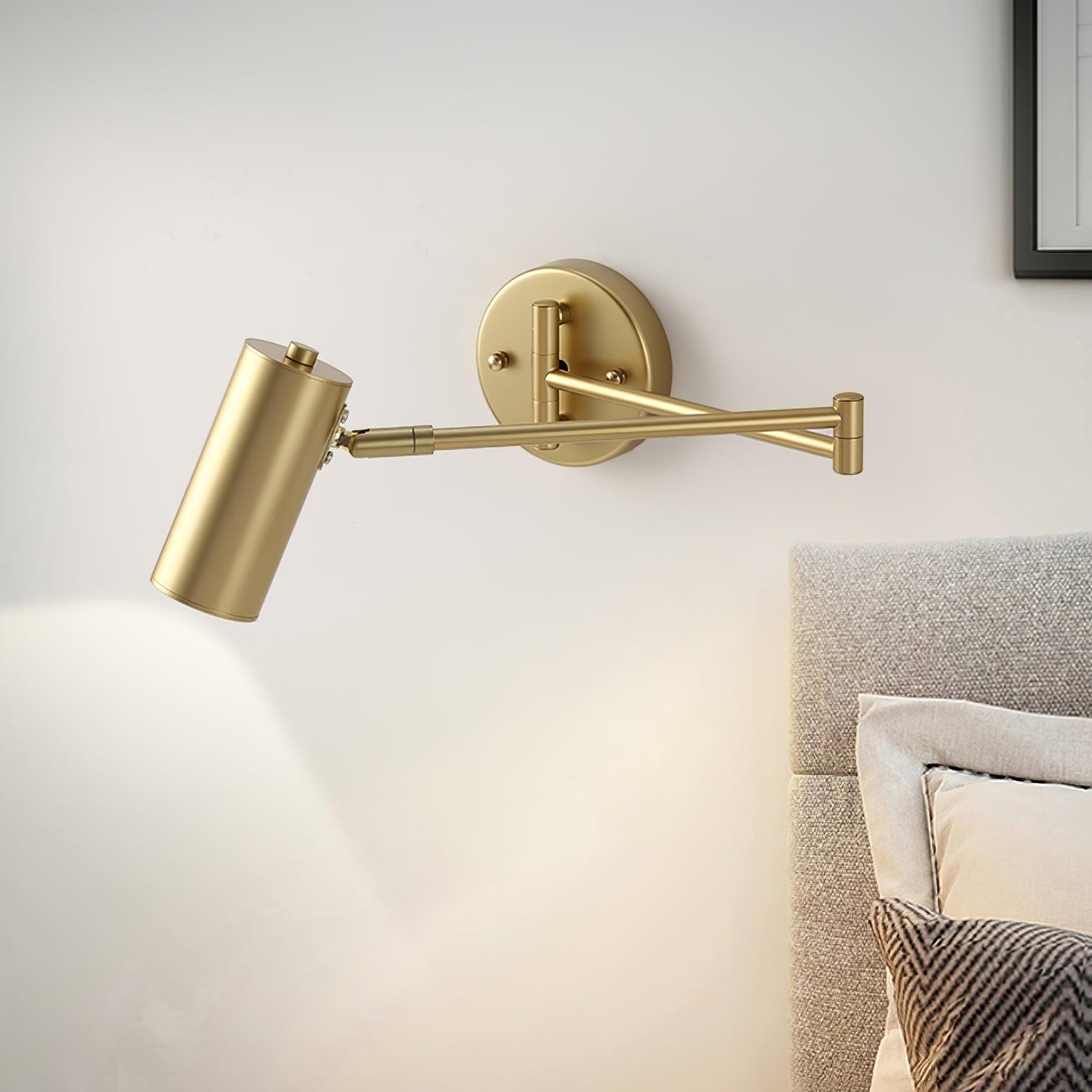 Swing Arm Wall Light with Rotating Head