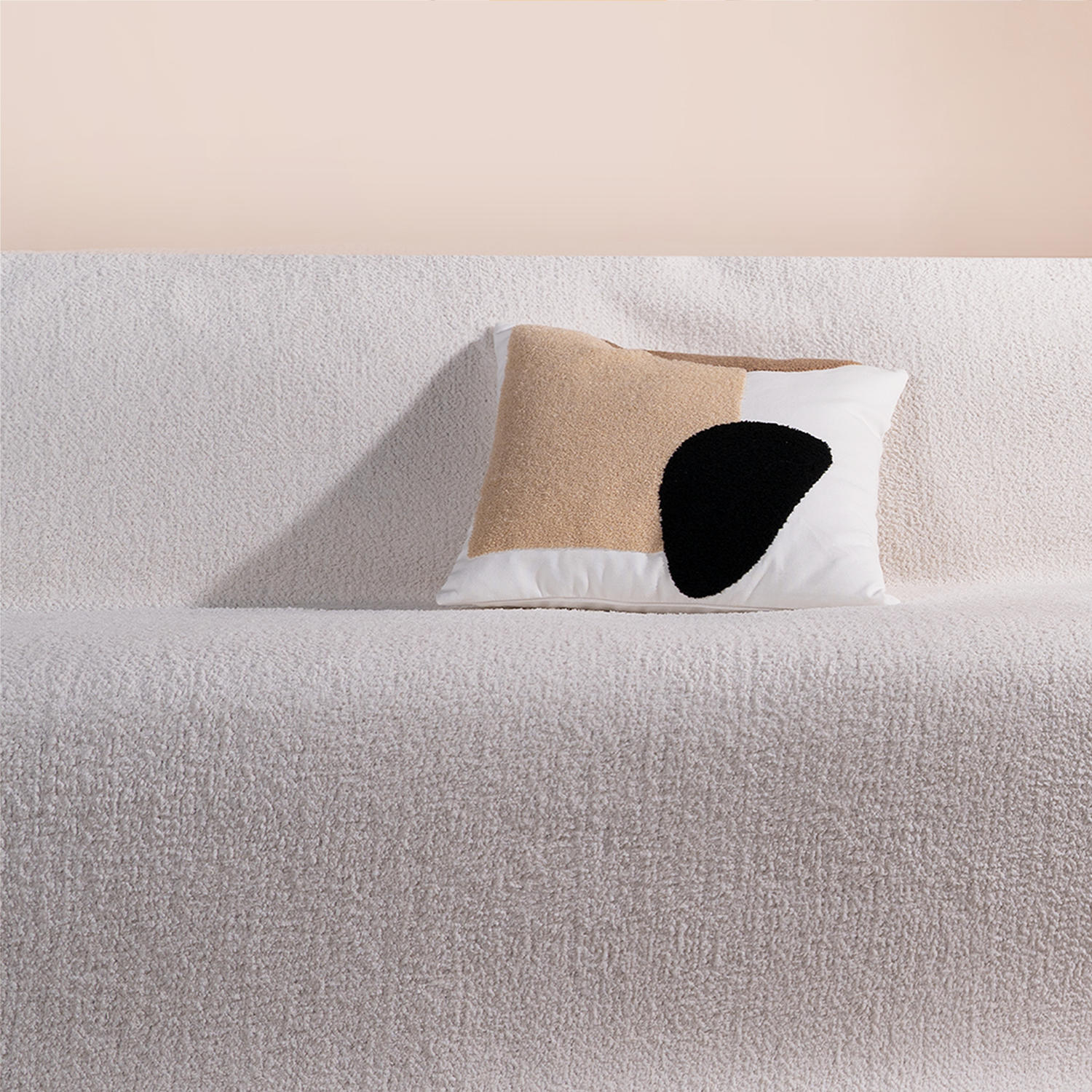 Textured Pillow Cover with Modern Patterns