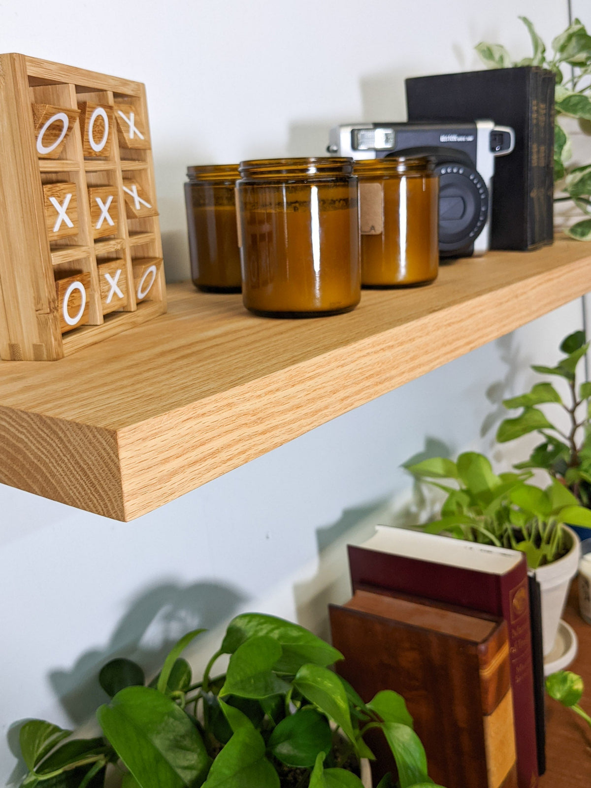 Thick Mahogany Floating Shelves in 60" to 84" lengths