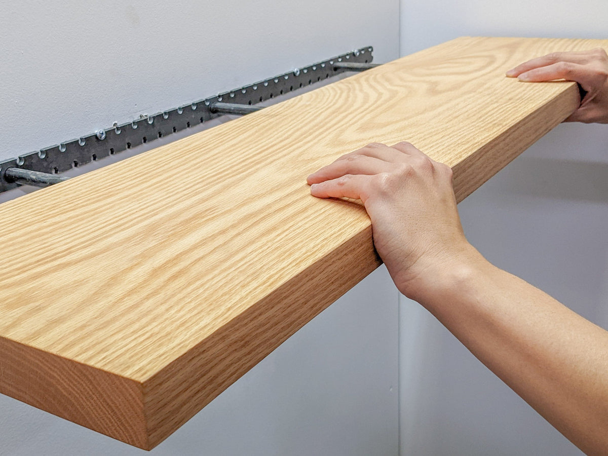 Thick Mahogany Floating Shelves in 60" to 84" lengths