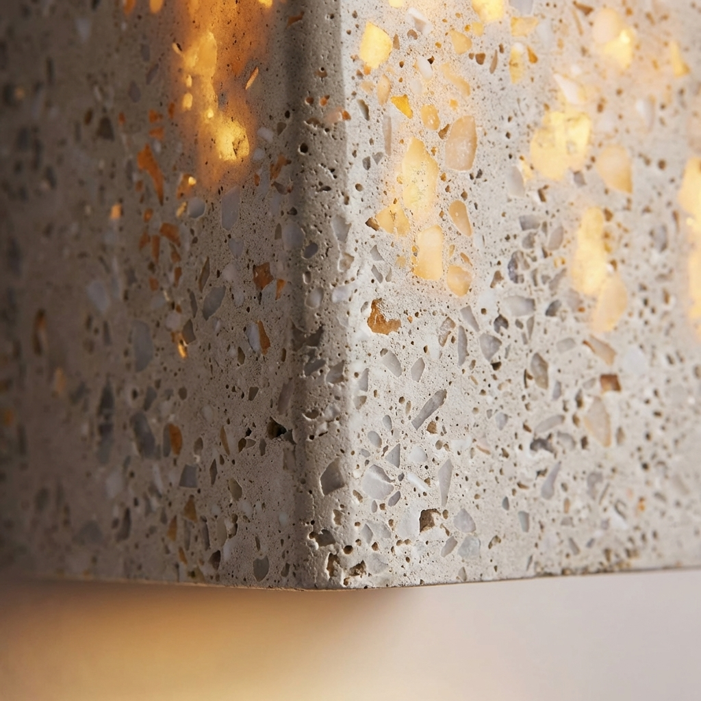 Travertine Wall Sconce with Warm Up Down Glow