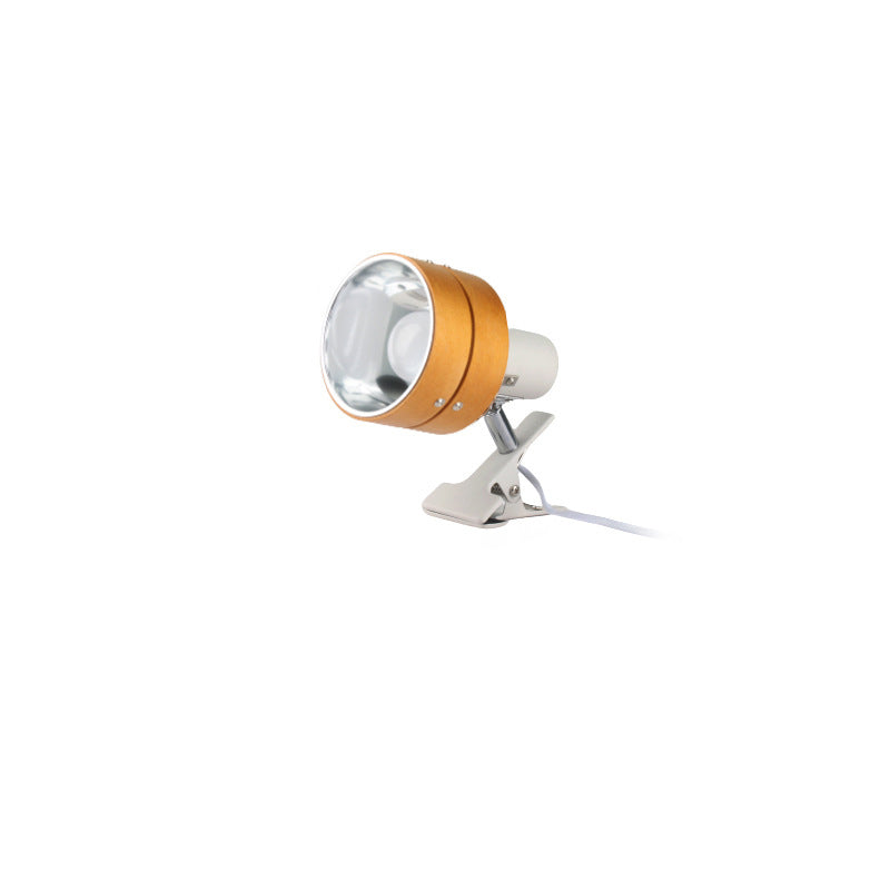 Wood Clip-On Spotlight with Adjustable Head