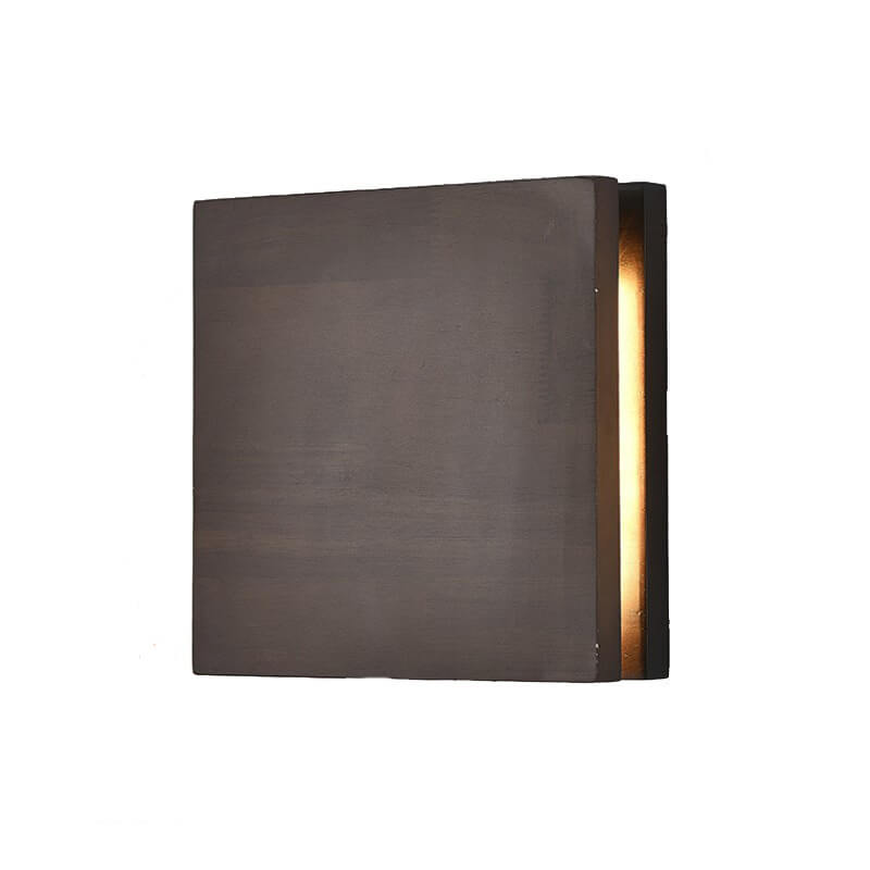 Wood Panel LED Wall Light with Side Glow