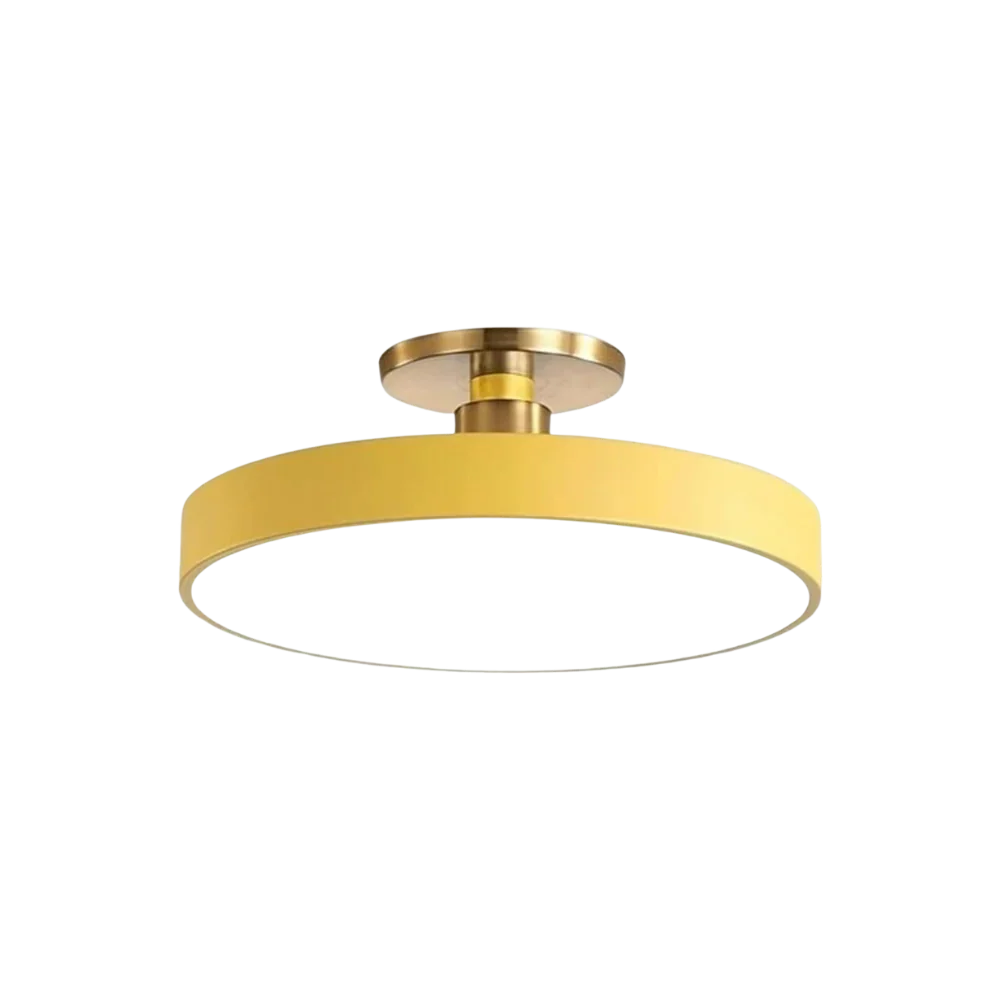 Modern Brass LED Ceiling Light with Acrylic