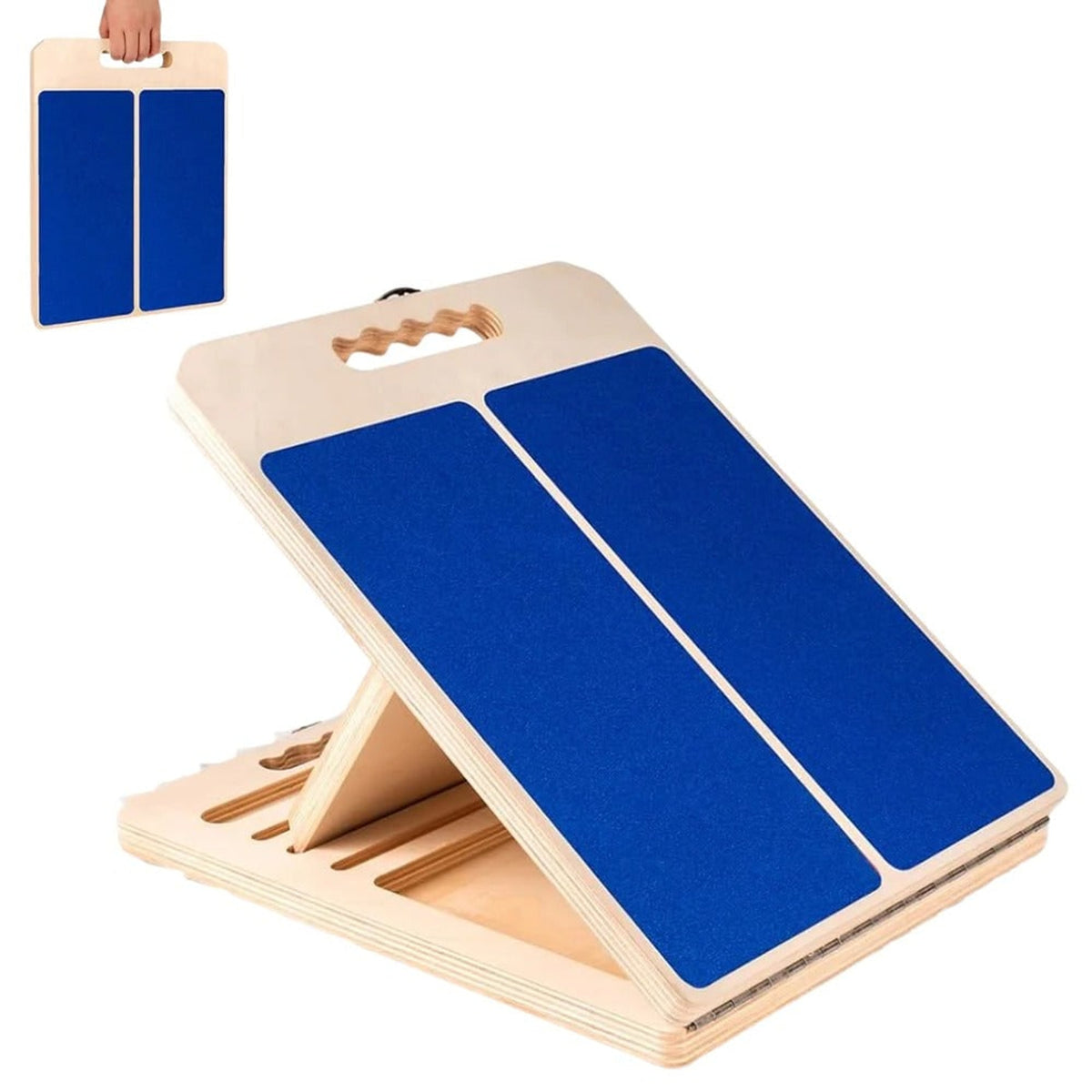 Adjustable Wooden Slant Board For Stretching With Five Locked Incline Settings - Image 4