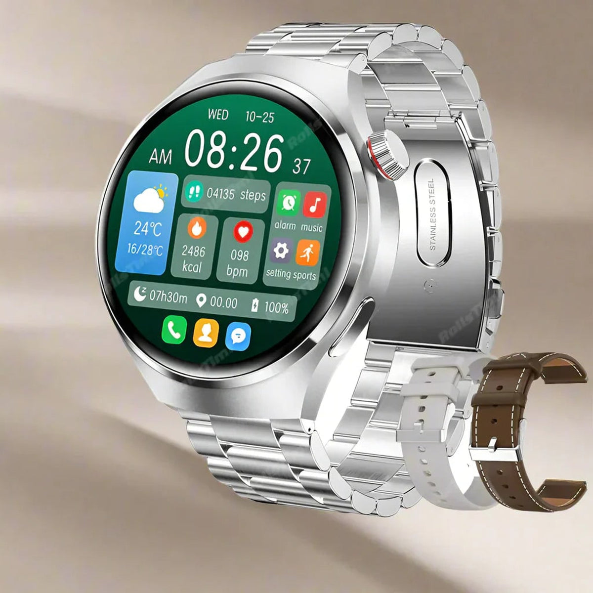 Ares Pro 2024 Smartwatch With NFC GPS Health Monitor And Bluetooth Calling - Image 11
