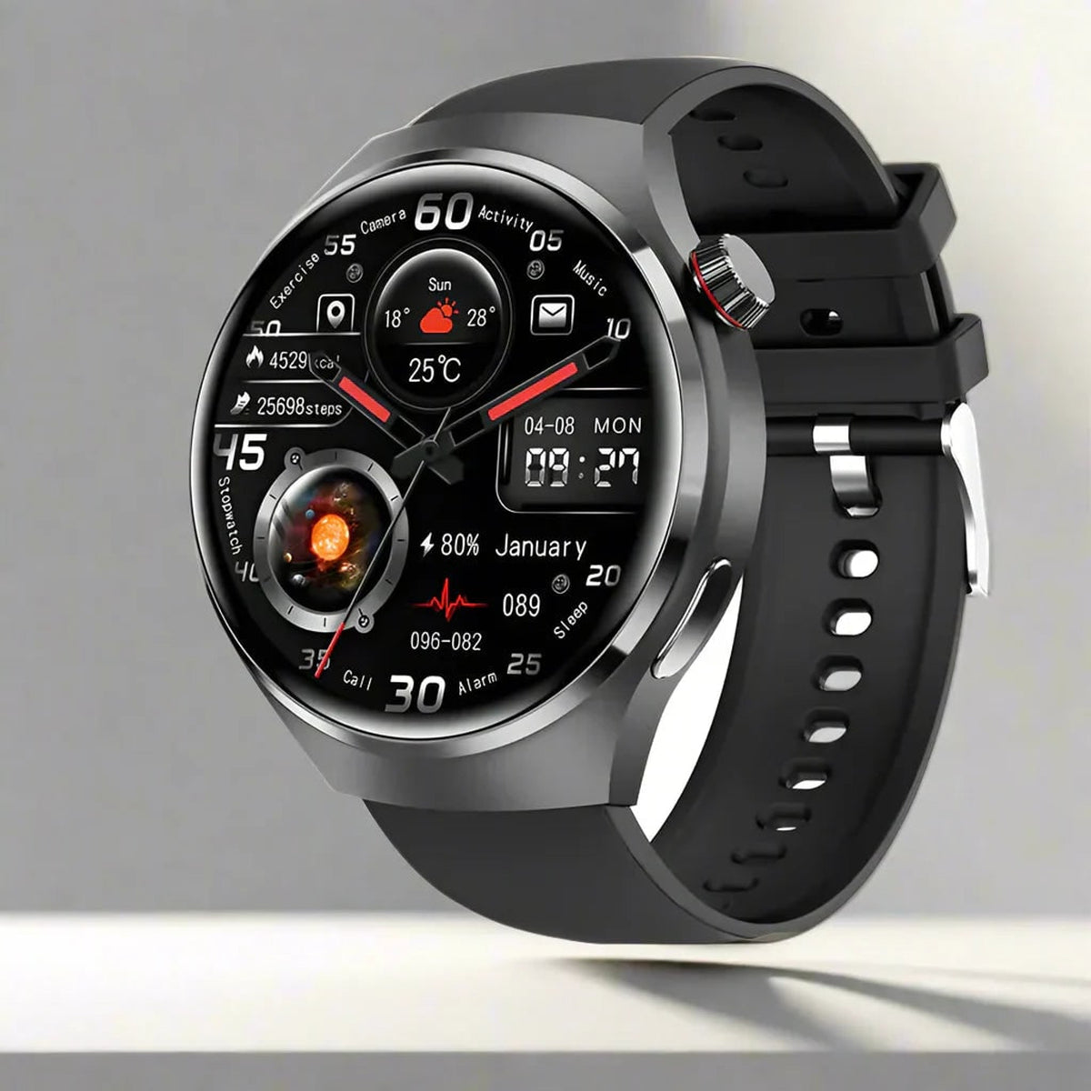 Ares Pro 2024 Smartwatch With NFC GPS Health Monitor And Bluetooth Calling - Image 5