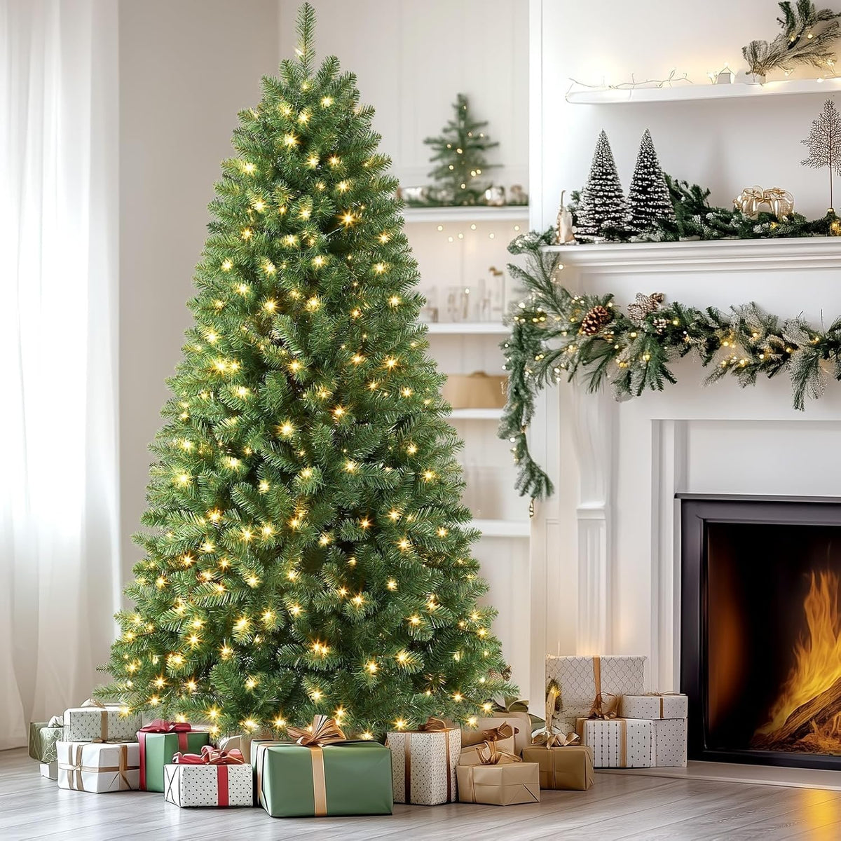 Artificial Christmas Tree With 250 Warm White Lights And 900 Branch Tips - Image 2