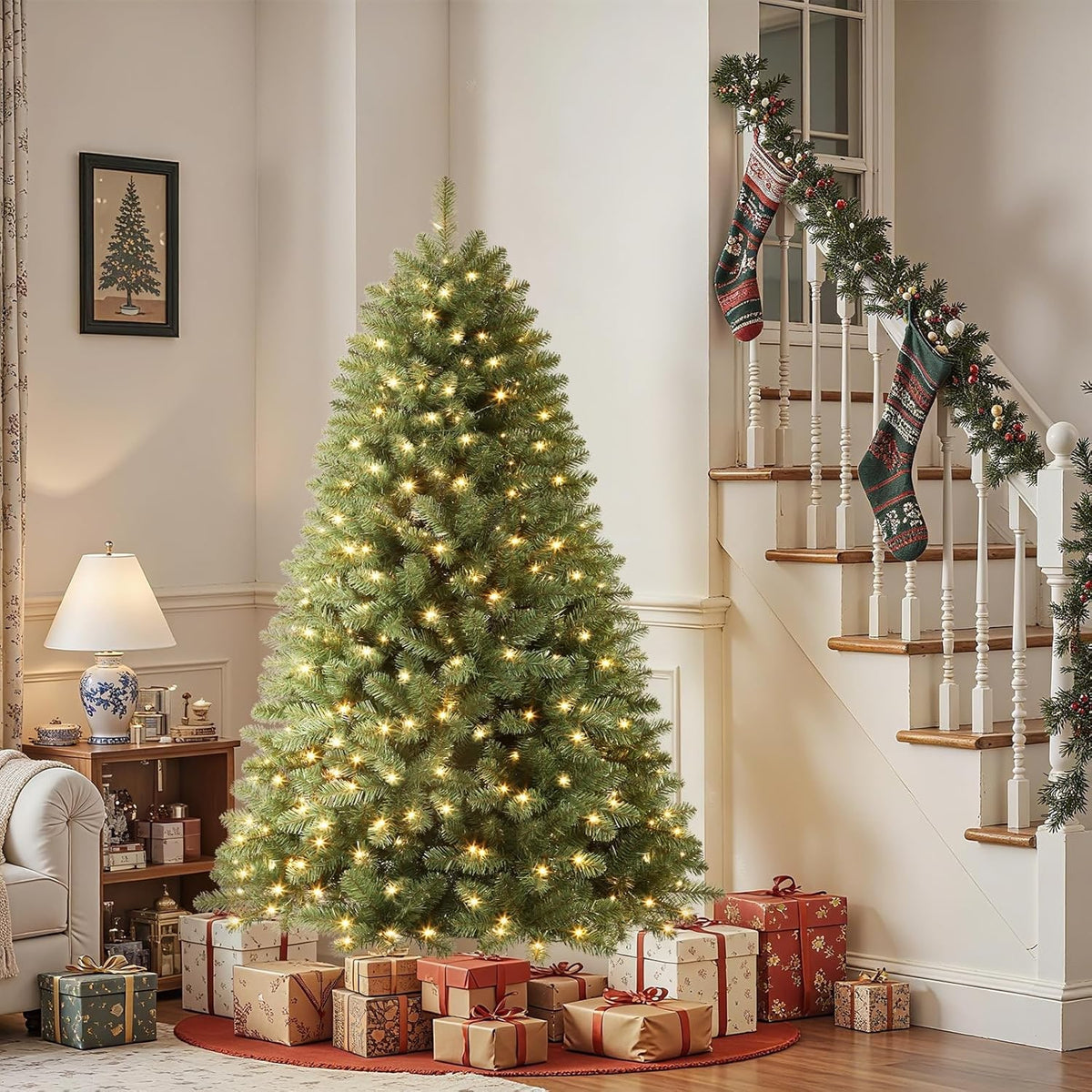 Artificial Christmas Tree With 250 Warm White Lights And 900 Branch Tips - Image 5