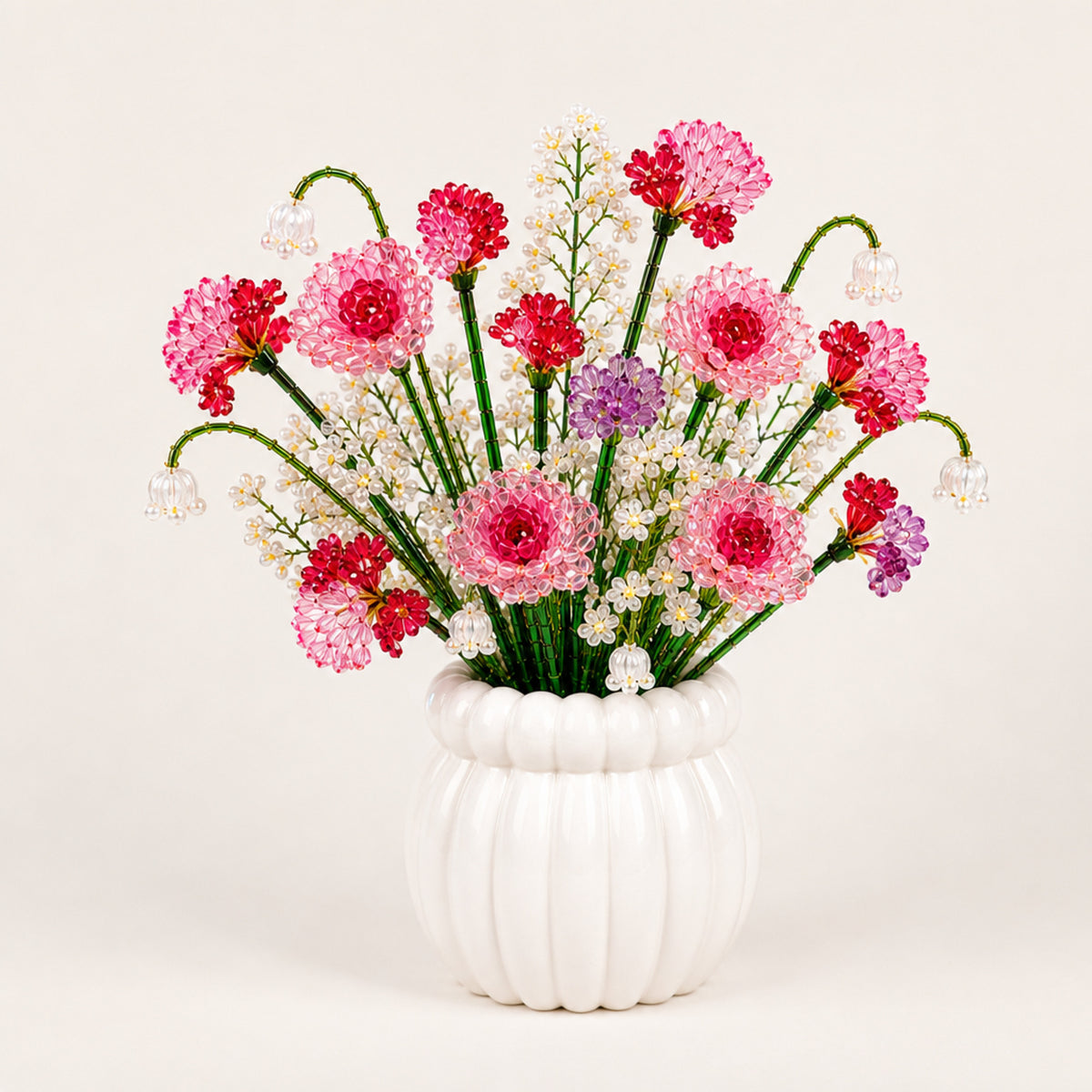 Beaded Flower Craft Kit Handmade Wildflower Bouquet Diy Set - Image 8