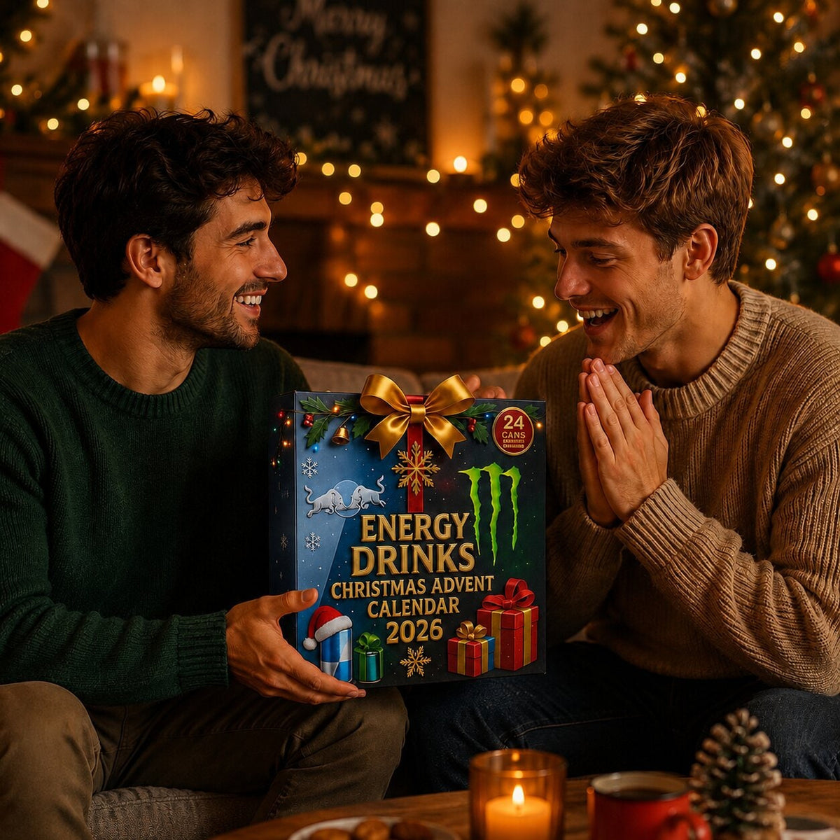 Christmas Energy Drink Advent Calendar 24 Days Of Collectible Can Designs - Image 3