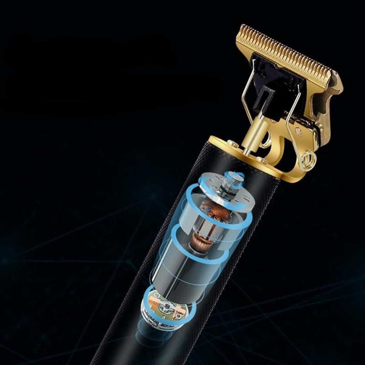 Christmas Hair Trimmer Wireless Cordless Beard Trimmer For Men With Carbon Steel T-Blade - Image 3