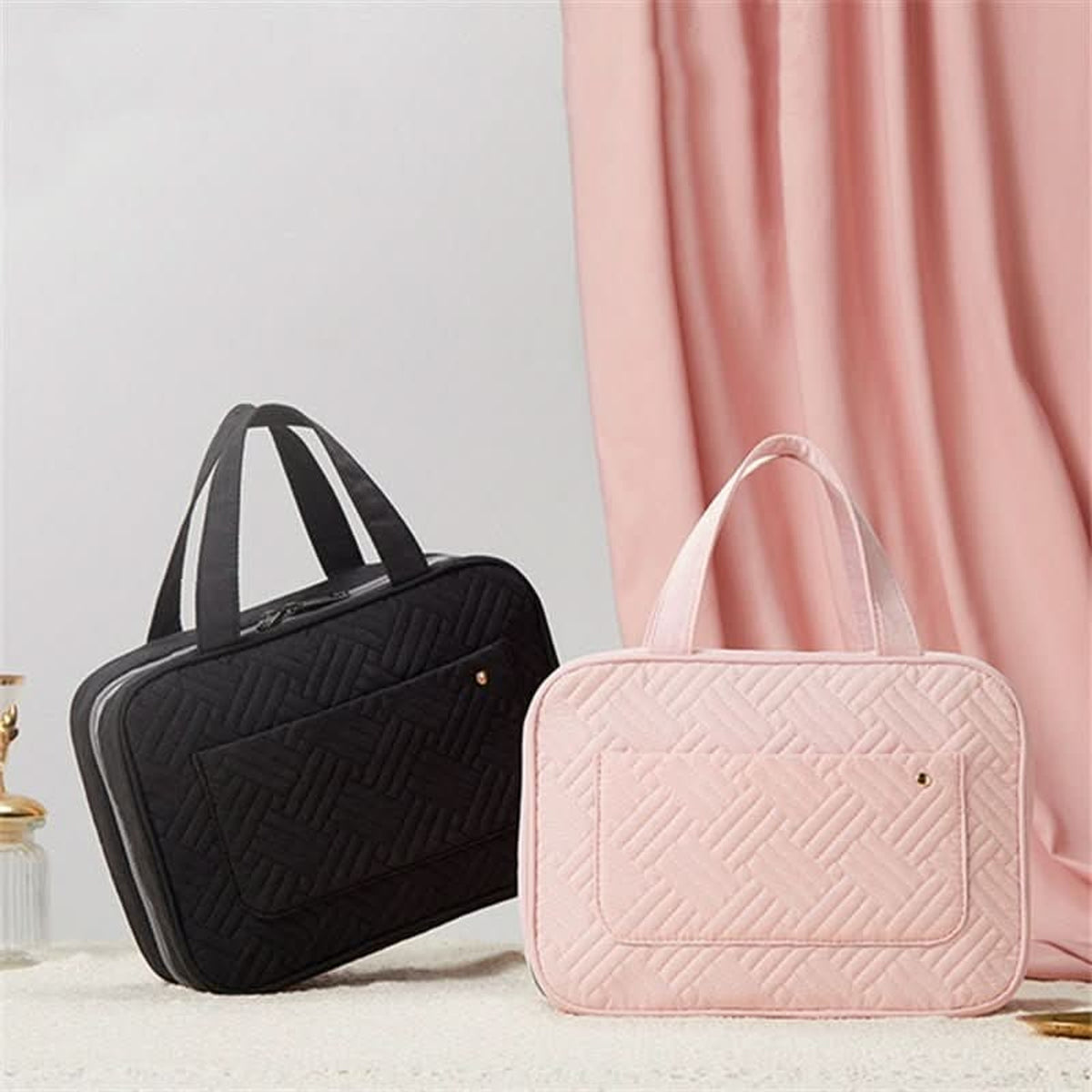 Compact Cosmetic Organizer With 4 Compartments For Travel And Everyday Storage - Image 3