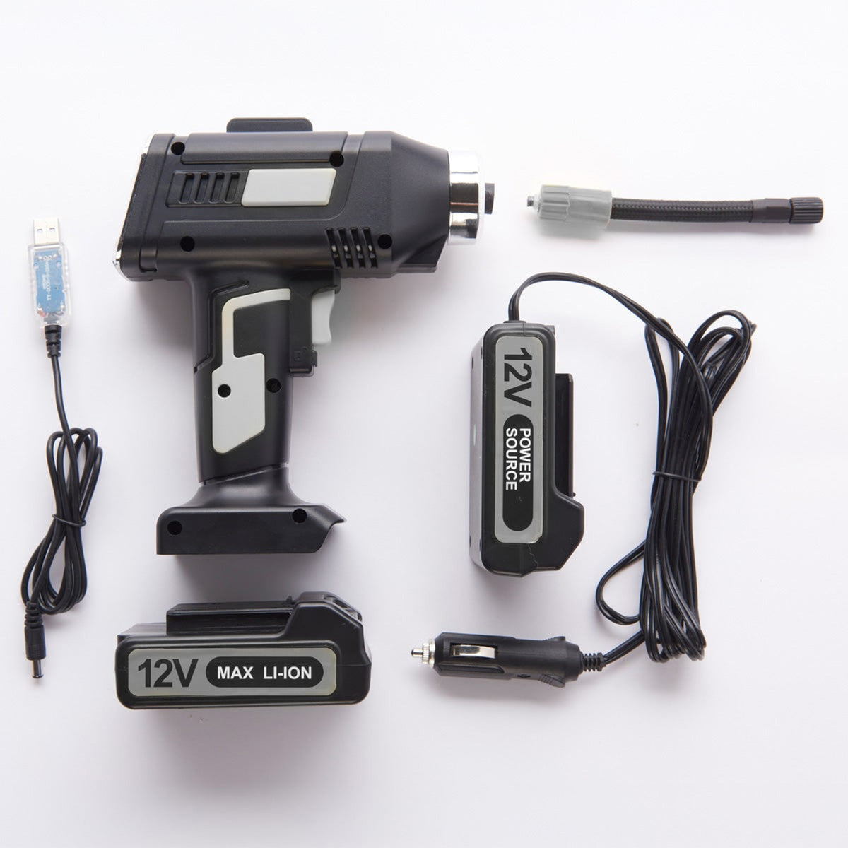Cordless Tire Inflator With Auto Stop And Digital Gauge Rechargeable - Image 4