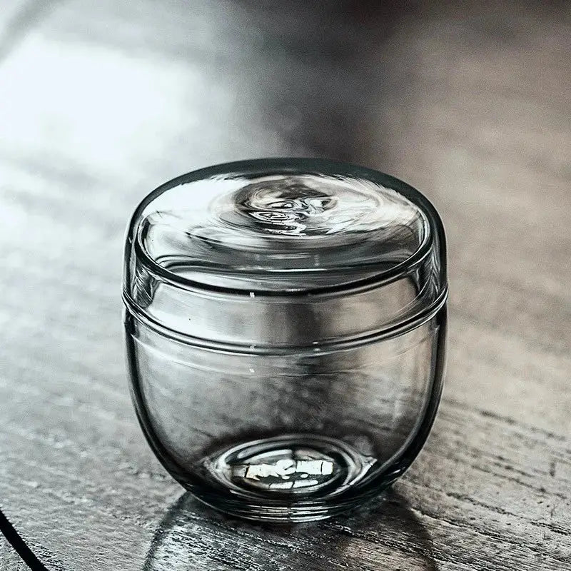 Clear Glass Moss Terrarium with Fitted Lid