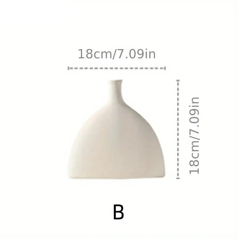 Minimalist Ceramic Vase with Sculptural Form