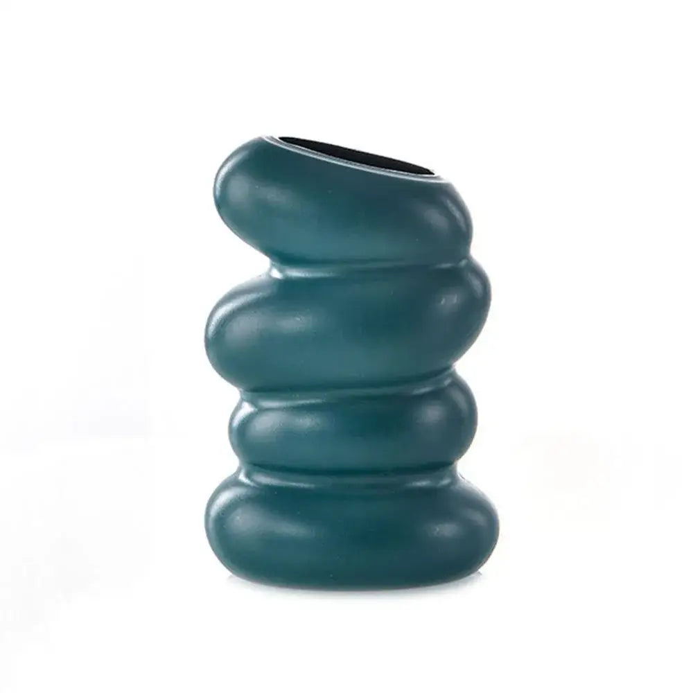 Modern Decorative Vase with Colorful Glass Style