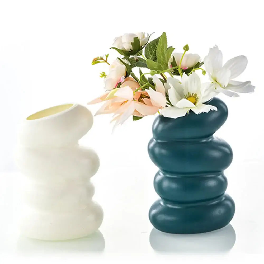 Modern Decorative Vase with Colorful Glass Style
