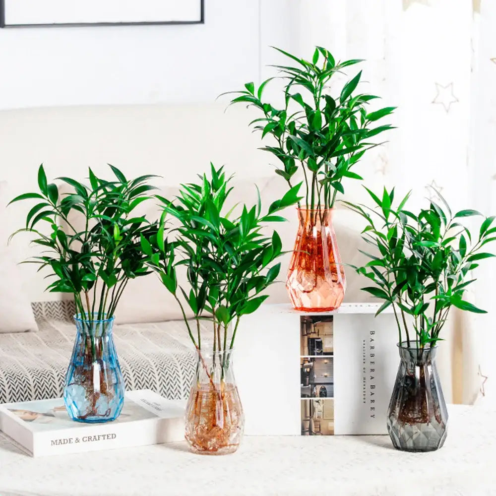 Modern Decorative Vase with Colorful Glass Style
