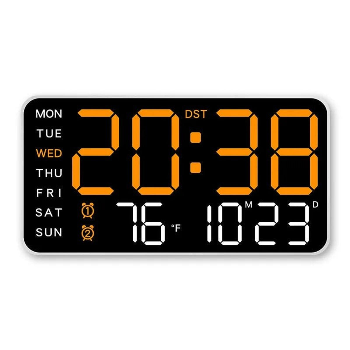 Digital Wall Clock With Temperature Display And Remote Control - Image 6