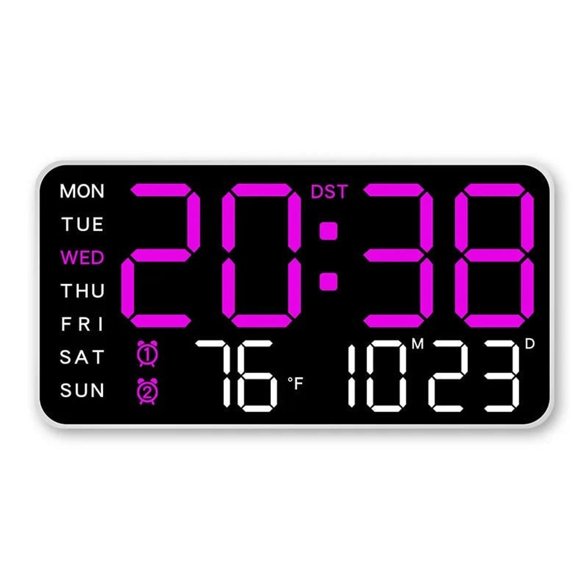 Digital Wall Clock With Temperature Display And Remote Control - Image 5