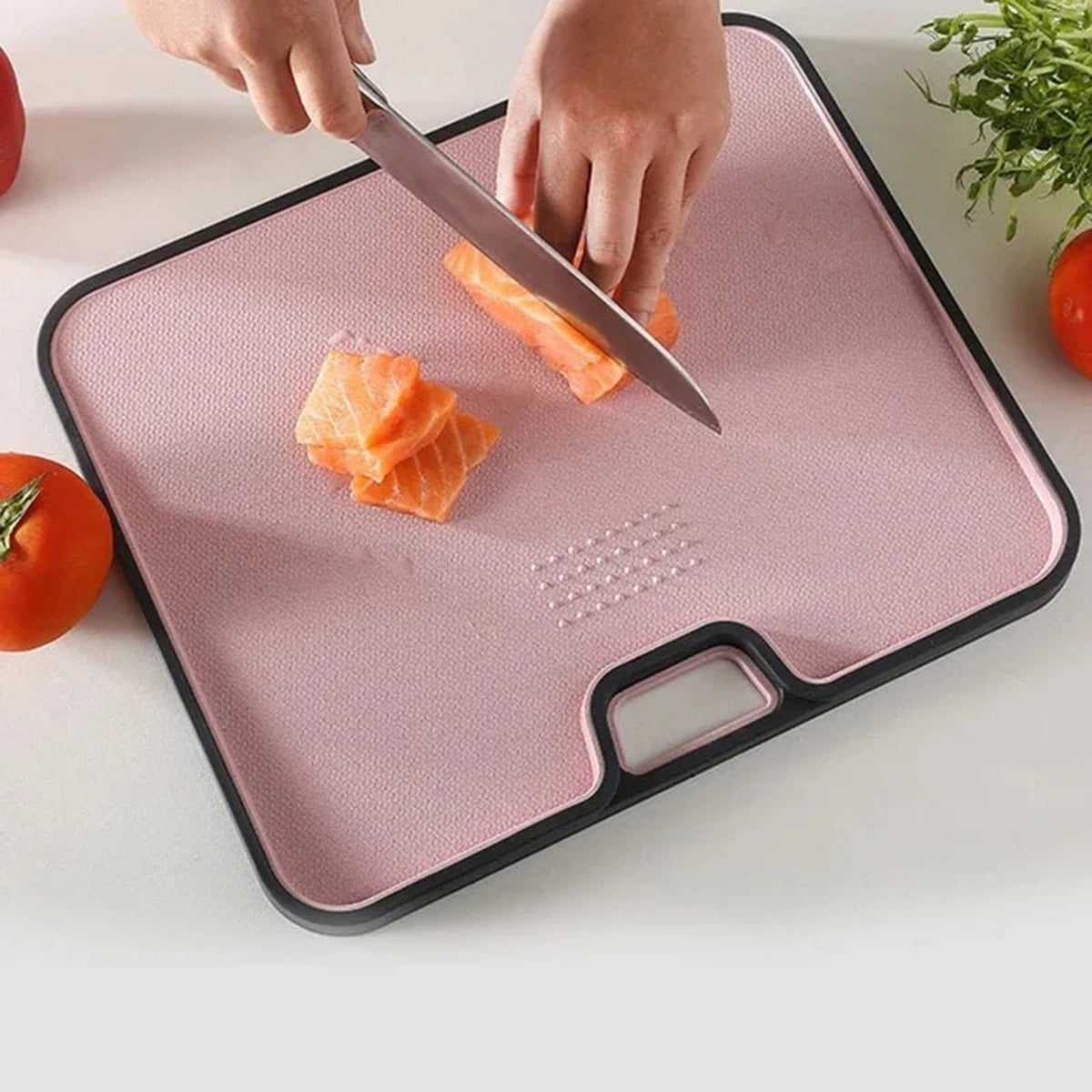 Eco-Friendly Wheat Straw Cutting Board With Double-Sided Design For Meat And Vegetables - Image 3