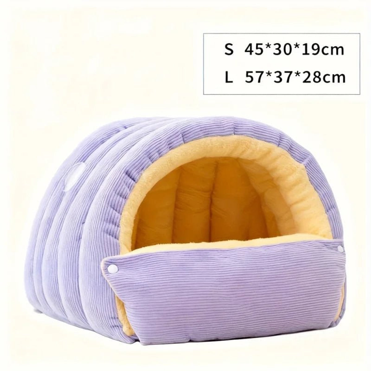 Enclosed Cat Bed For Security And Warmth Cozy Cave With Soft Fleece Lining - Image 5