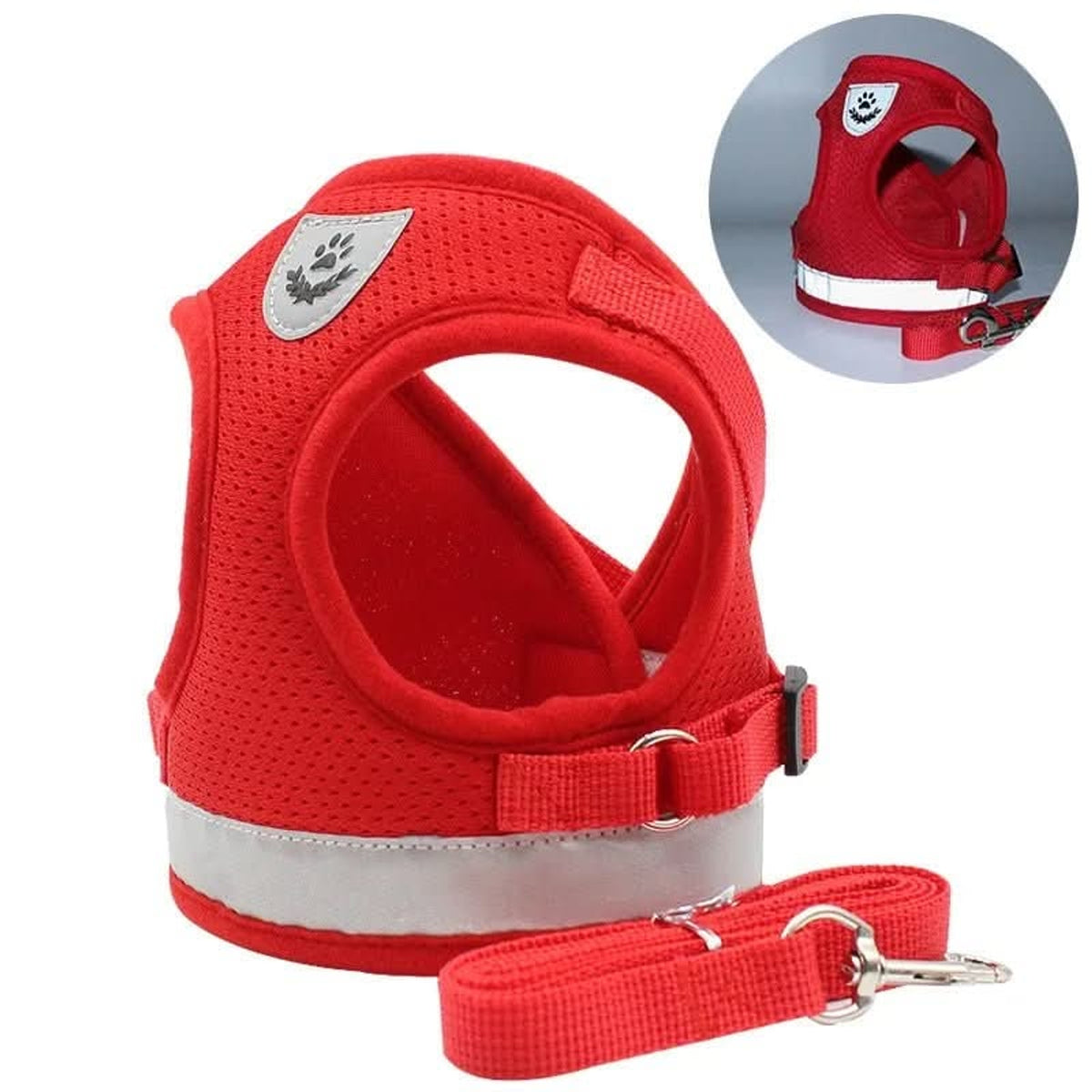 Escape-Proof Cat Harness With Reflective Details And Leash - Image 9