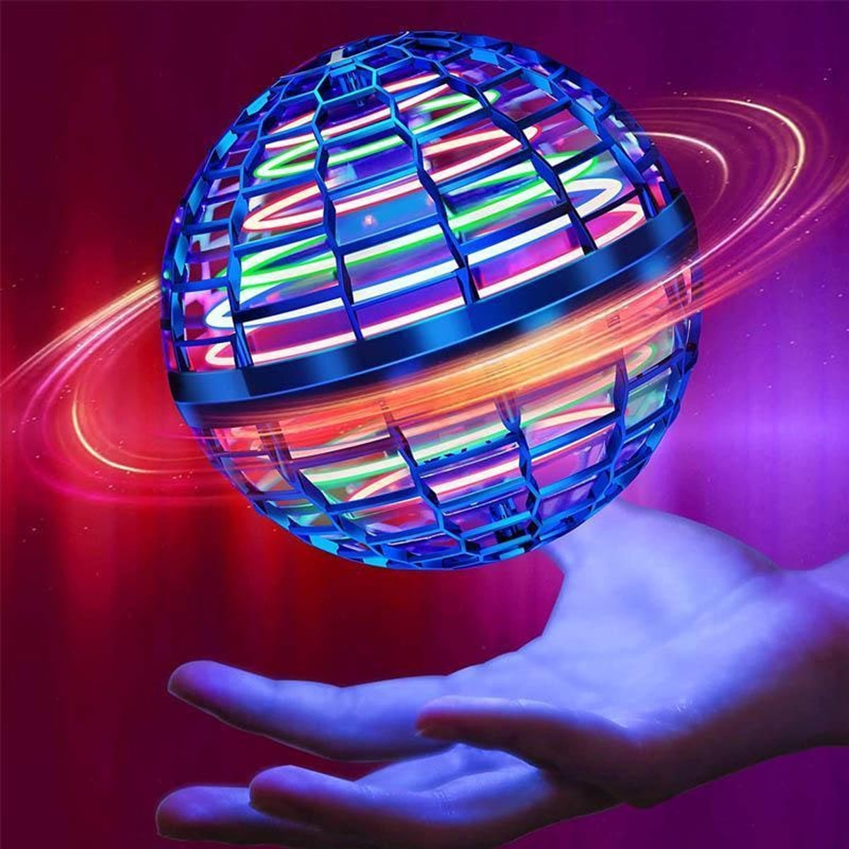 Flying Ball Boomerang With LED Lights And Hand Gesture Control - Image 1