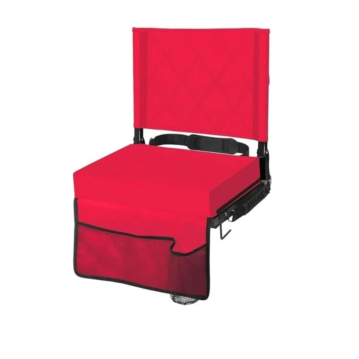 Folding Stadium Seat With Quilted Cushion And Shoulder Strap - Image 9