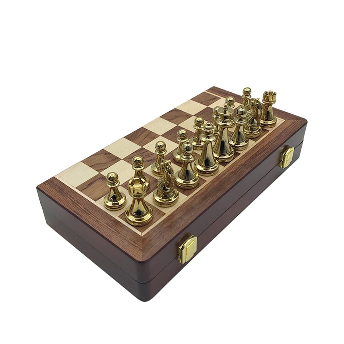 Folding Wooden Chess Set With Large Pieces Premium Gift Box - Image 7