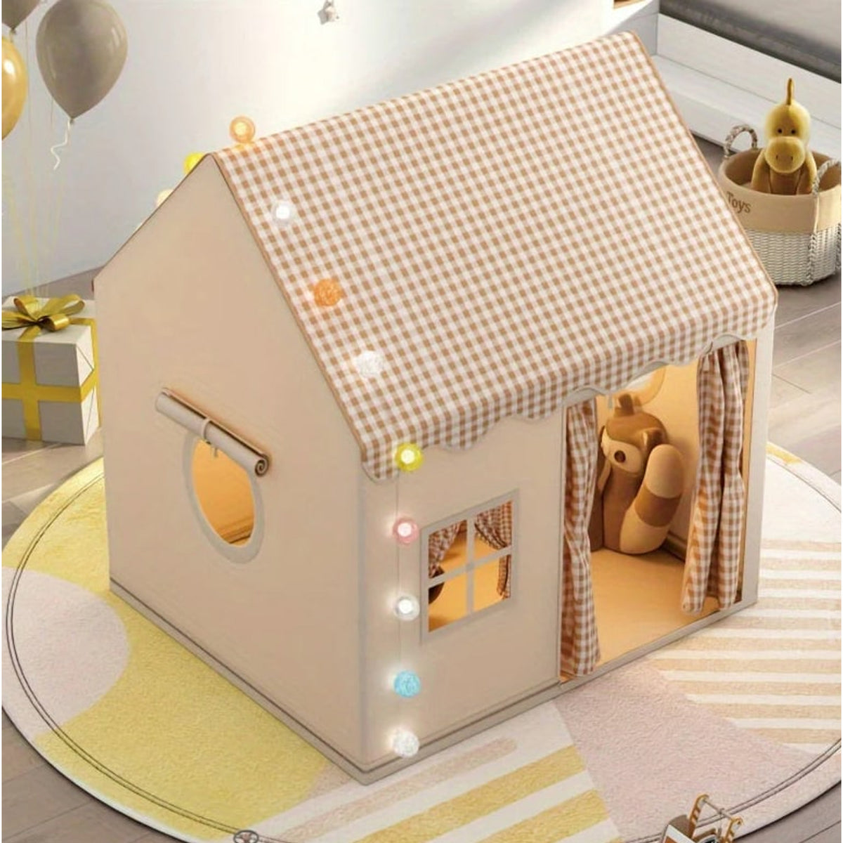 Funhub Cozy Indoor Play Tent For Children With Soft Fabric And Sturdy Frame - Image 6