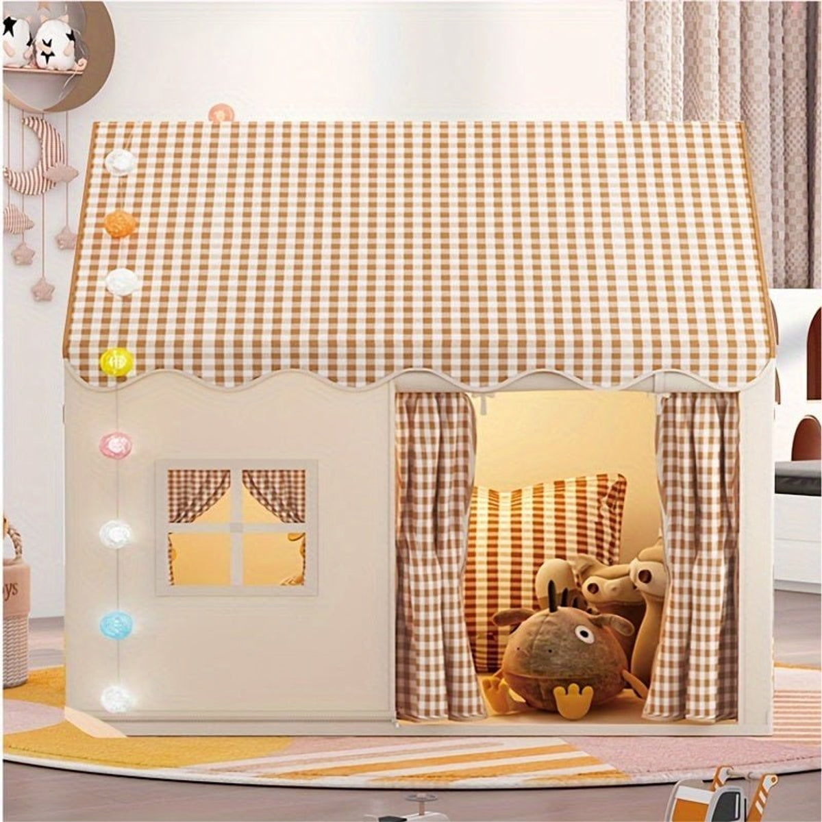 Funhub Cozy Indoor Play Tent For Children With Soft Fabric And Sturdy Frame - Image 4
