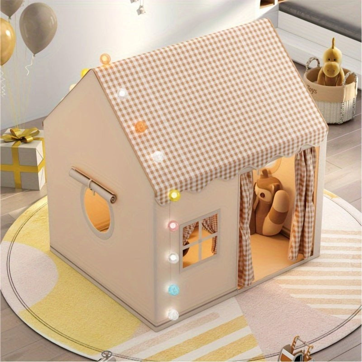 Funhub Cozy Indoor Play Tent For Children With Soft Fabric And Sturdy Frame - Image 3