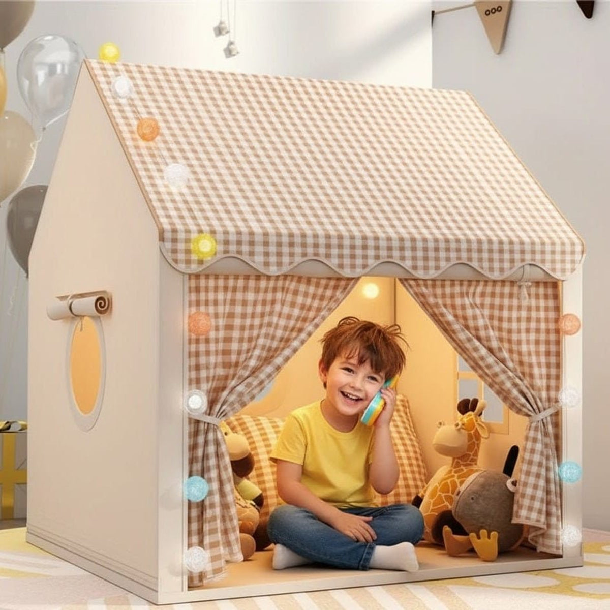 Funhub Cozy Indoor Play Tent For Children With Soft Fabric And Sturdy Frame - Image 5