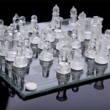 Glass Chess Set With Felted Base And Scratch-Resistant Board - Image 4