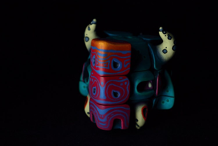 Handmade Art Toy Cube Unique Hand-Painted Puzzle Monster For Creative Souls - Image 6