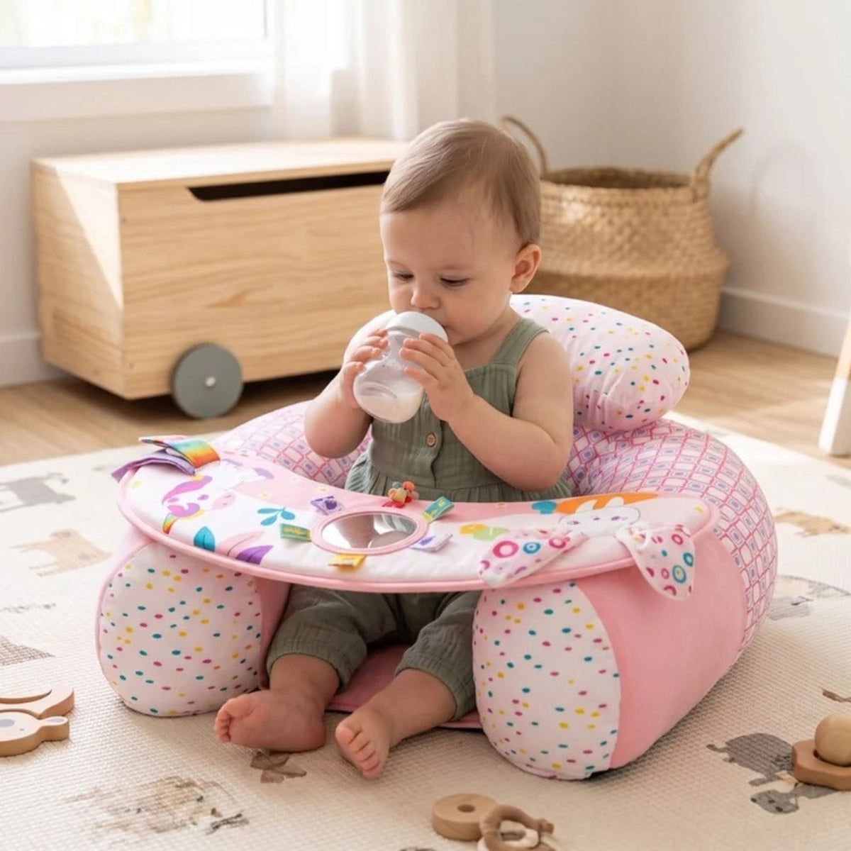 Inflatable Baby Support Seat With Play Tray - Image 2