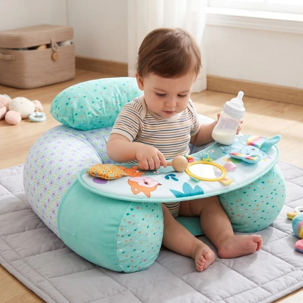 Inflatable Baby Support Seat With Play Tray - Image 3